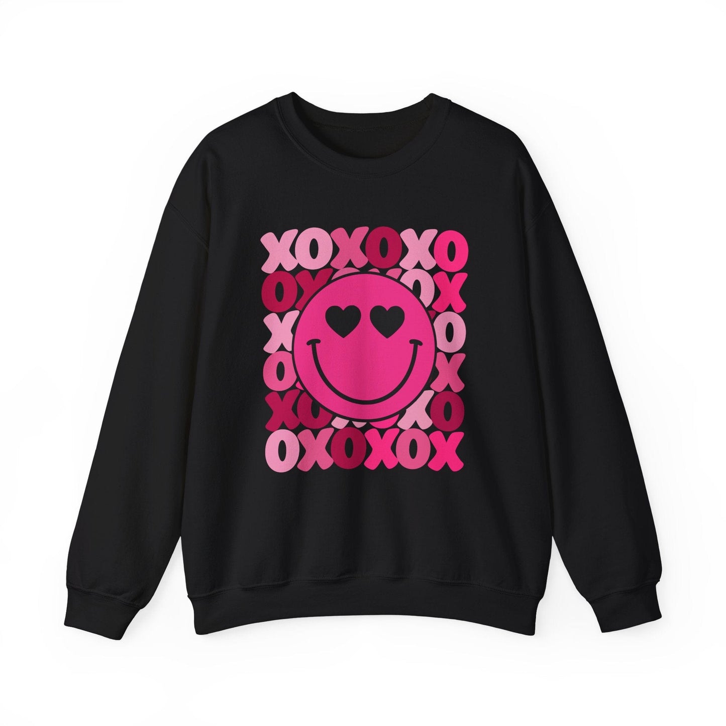 XOXO Smiley Valentine Shirt | Cute Heart Eyes Valentine Sweatshirt