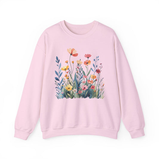 Wildflower Meadow Sweatshirt | Soft Spring Floral Design