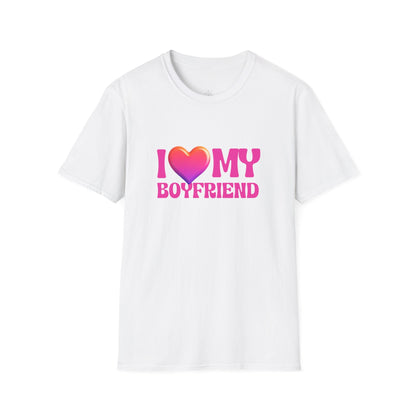I Love My Boyfriend Valentine Shirt | Cute Heart Graphic Tee