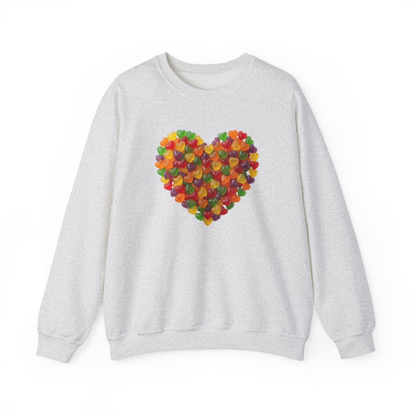 Candy Heart Love Shirt | Colorful Gummy Heart Valentine Sweatshirt
