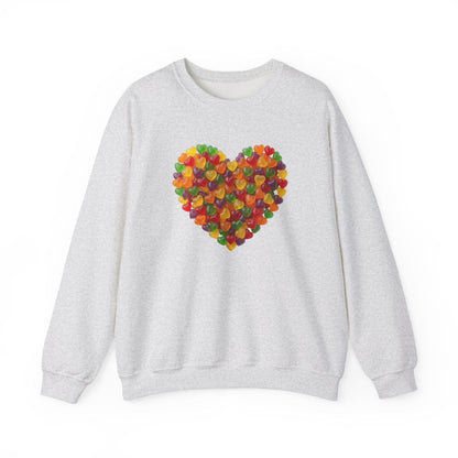 Candy Heart Love Shirt | Colorful Gummy Heart Valentine Sweatshirt