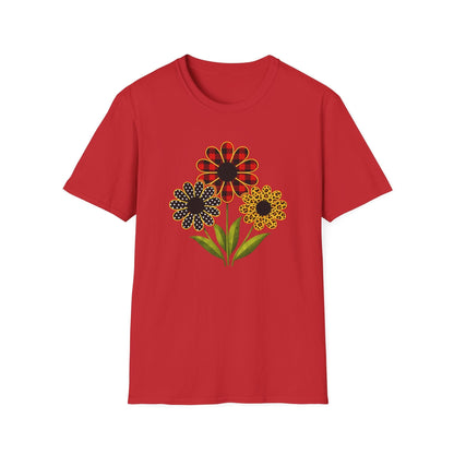 Patterned Floral Trio Shirt | Buffalo Plaid, Polka Dot & Leopard Spring Design