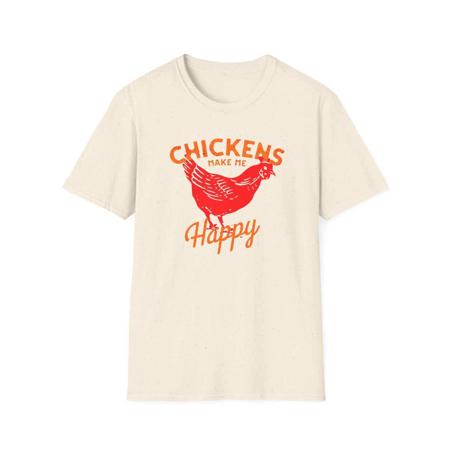 Chickens Make Me Happy t-shirt | Funny Farm Life Graphic Tee