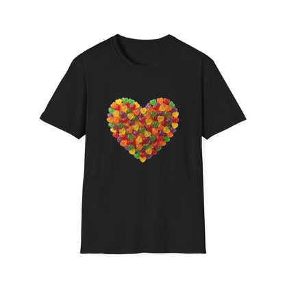 Candy Heart Love Shirt | Colorful Gummy Heart Valentine Tee