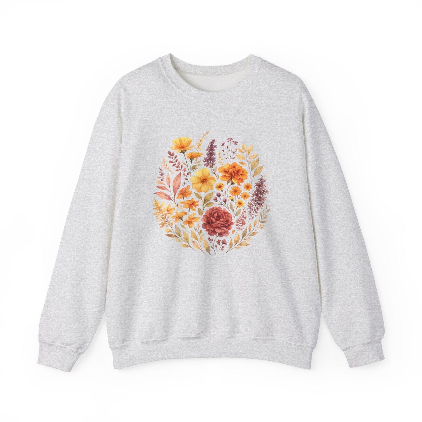 Soft Spring Floral Bouquet Shirt | Watercolor Wildflower Sweatshirt