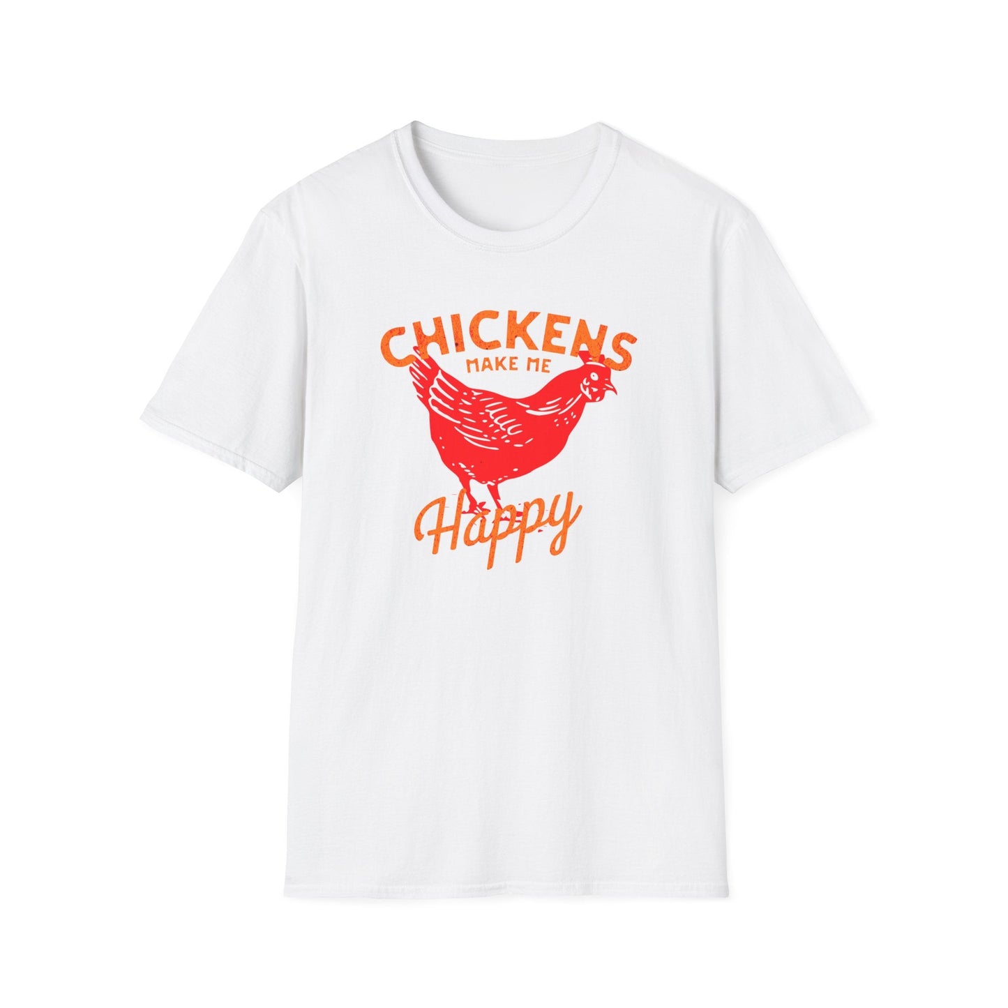Chickens Make Me Happy t-shirt | Funny Farm Life Graphic Tee