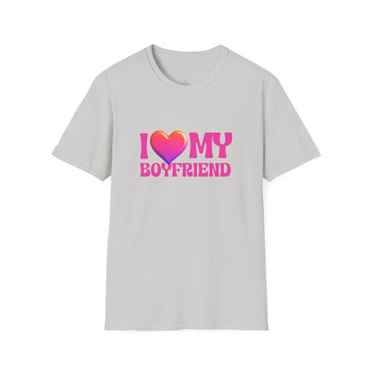 I Love My Boyfriend Valentine Shirt | Cute Heart Graphic Tee