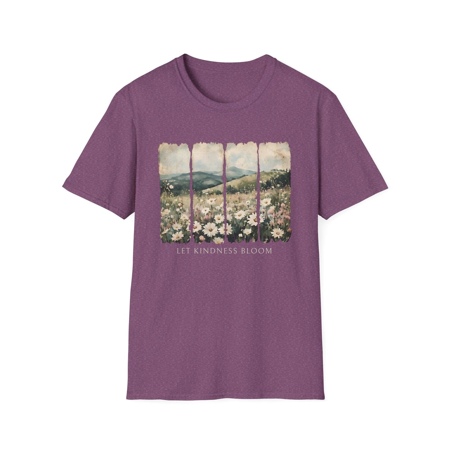 Let Kindness Bloom Shirt | Watercolor Floral Landscape Graphic Tee