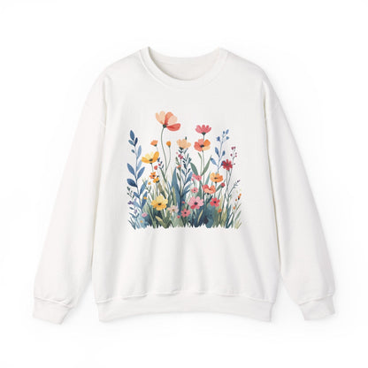 Wildflower Meadow Sweatshirt | Soft Spring Floral Design