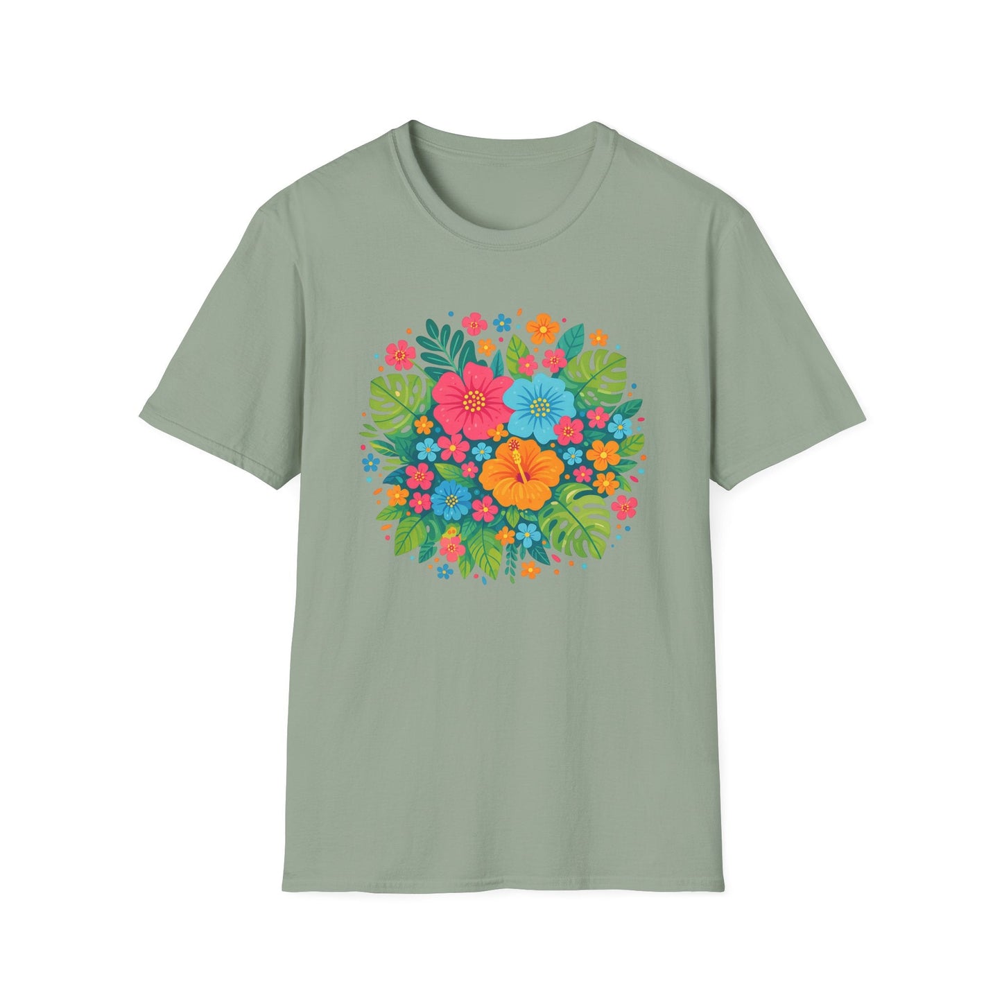 Tropical Bloom Floral Shirt | Bright Botanical Spring Design