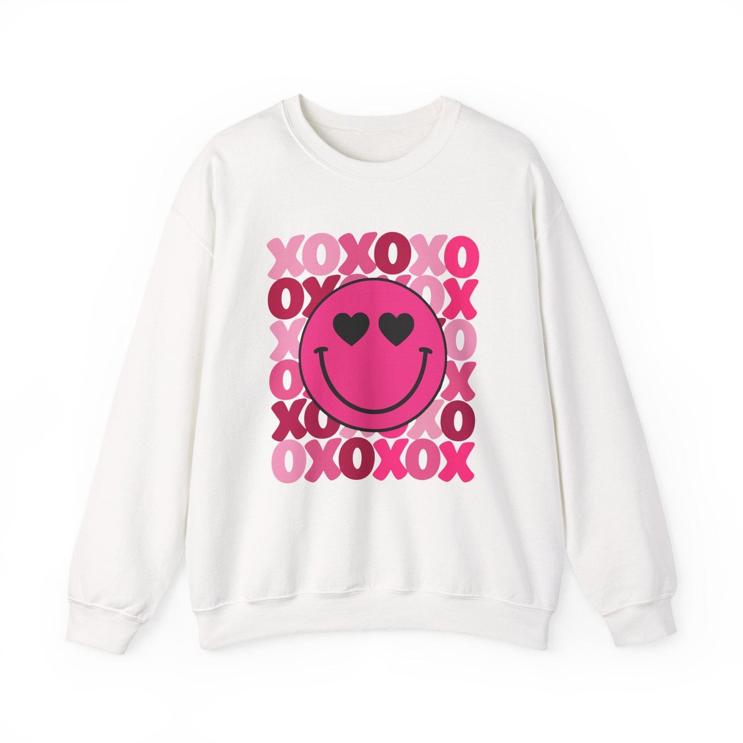 XOXO Smiley Valentine Shirt | Cute Heart Eyes Valentine Sweatshirt