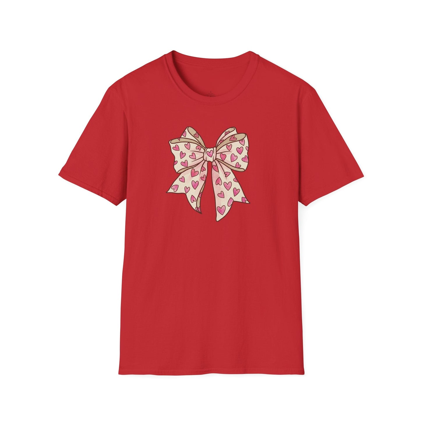Pink Heart Bow Valentine Shirt | Cute Coquette Graphic Tee