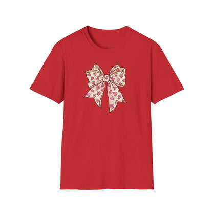 Pink Heart Bow Valentine Shirt | Cute Coquette Graphic Tee