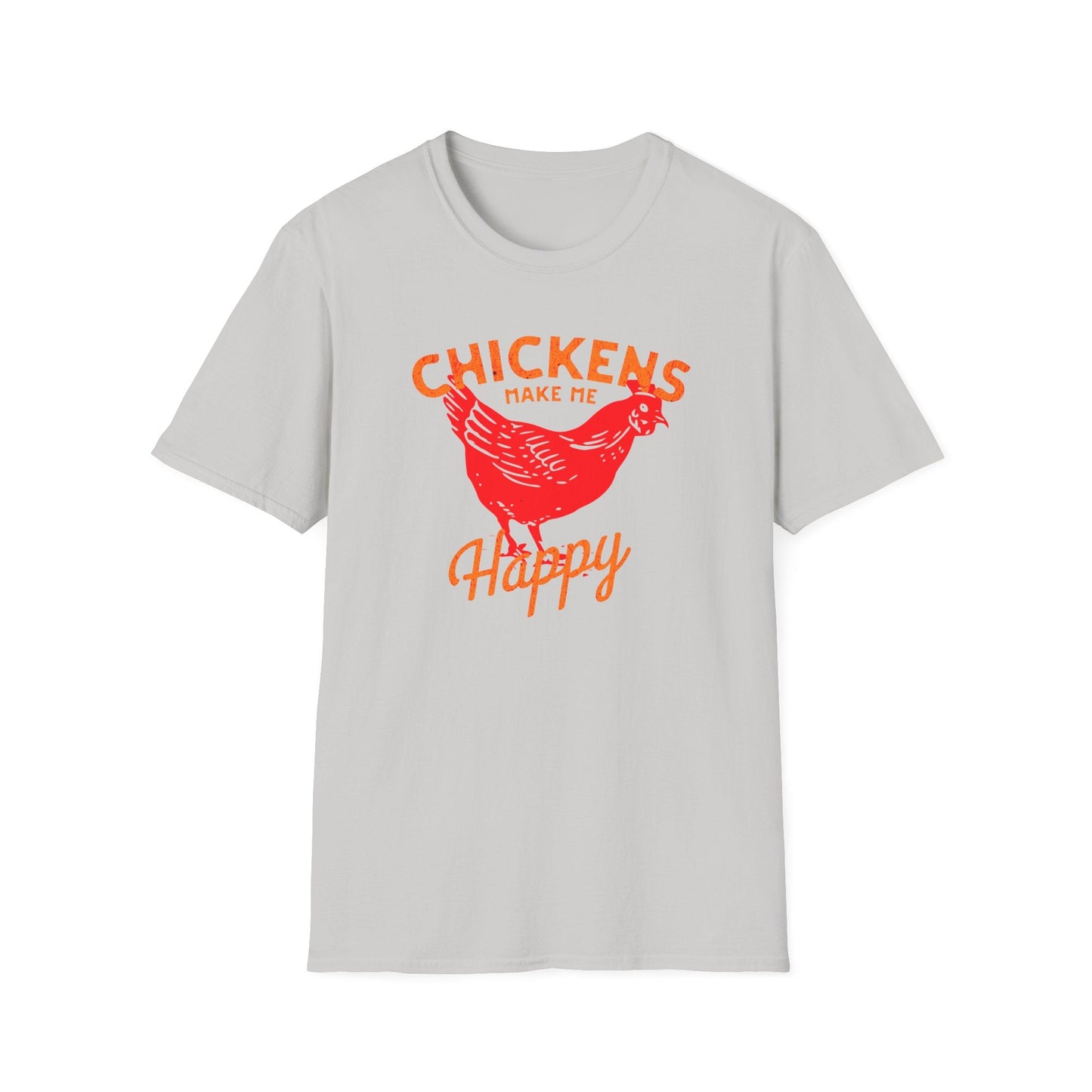 Chickens Make Me Happy t-shirt | Funny Farm Life Graphic Tee