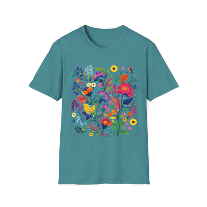Bloom & Bright Spring Floral Shirt | Colorful Botanical Graphic Tee