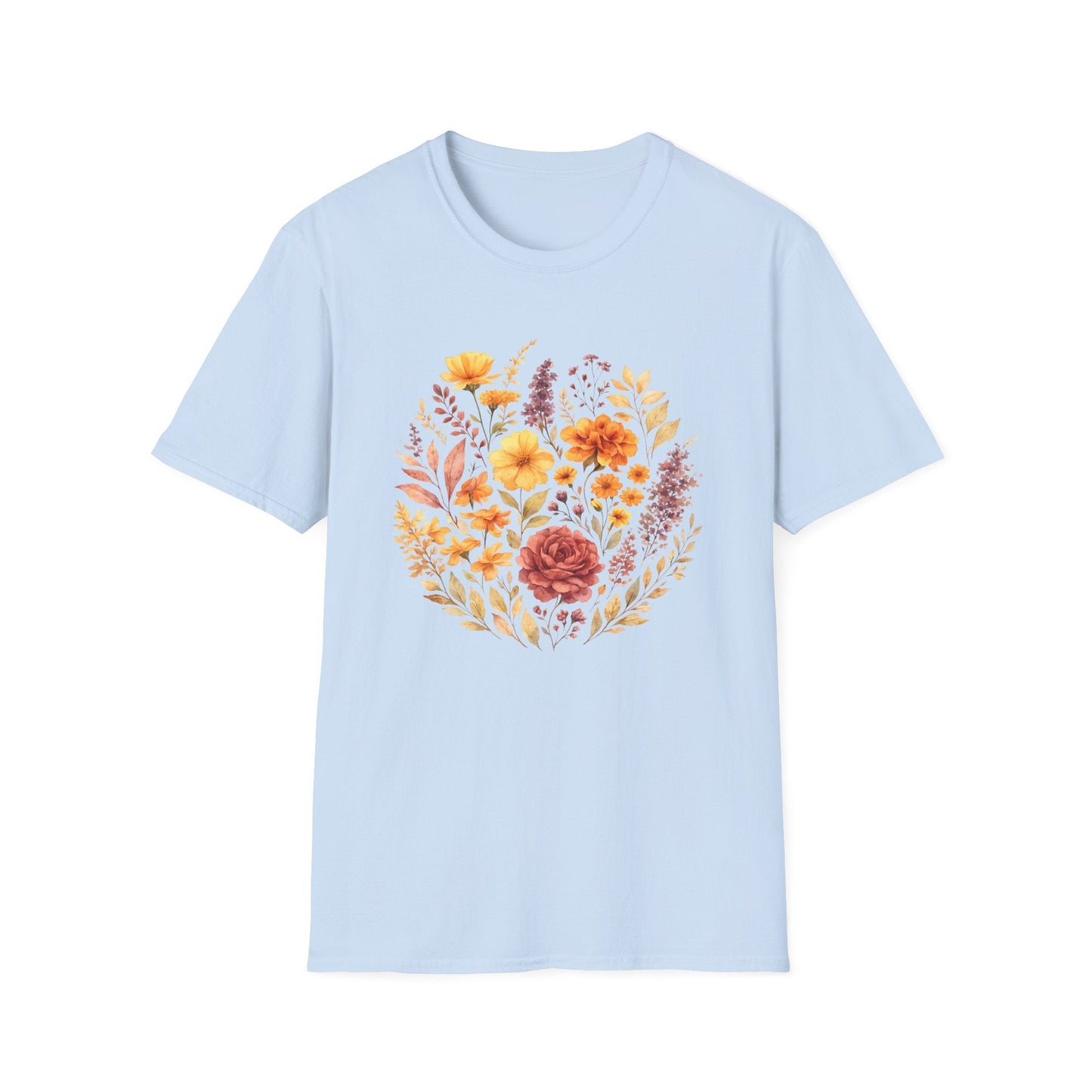 Soft Spring Floral Bouquet Shirt | Watercolor Wildflower Graphic Tee