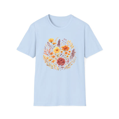 Soft Spring Floral Bouquet Shirt | Watercolor Wildflower Graphic Tee