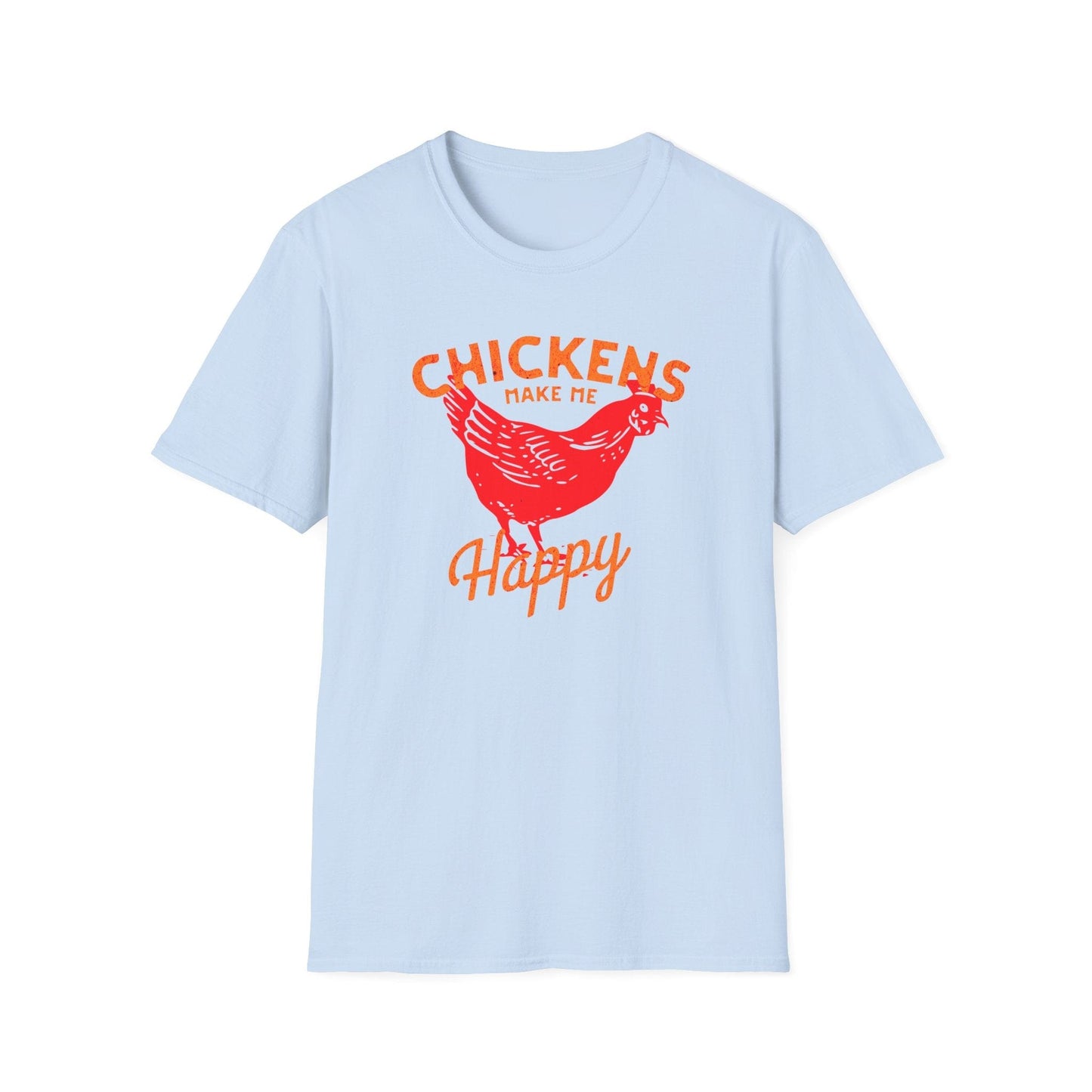 Chickens Make Me Happy t-shirt | Funny Farm Life Graphic Tee
