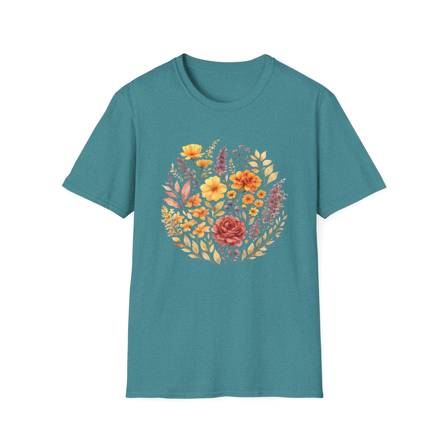 Soft Spring Floral Bouquet Shirt | Watercolor Wildflower Graphic Tee