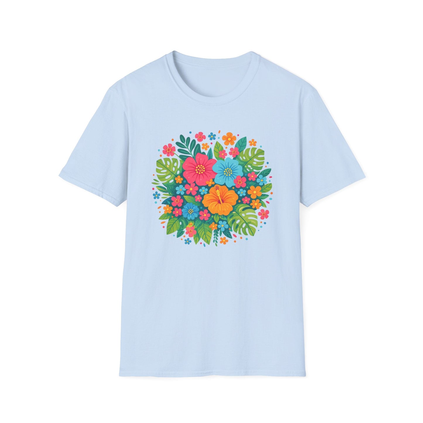 Tropical Bloom Floral Shirt | Bright Botanical Spring Design