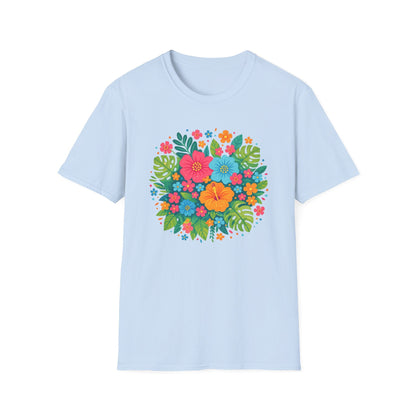 Tropical Bloom Floral Shirt | Bright Botanical Spring Design