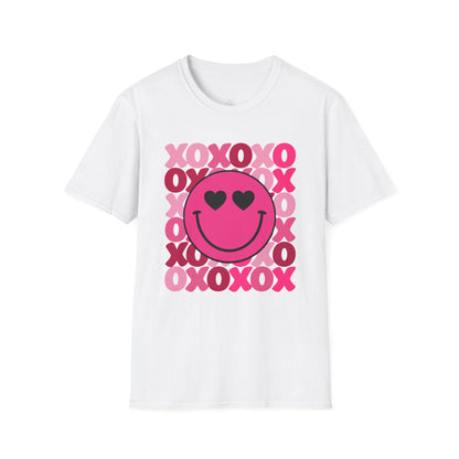 XOXO Smiley Valentine Shirt | Cute Heart Eyes Valentine Tee