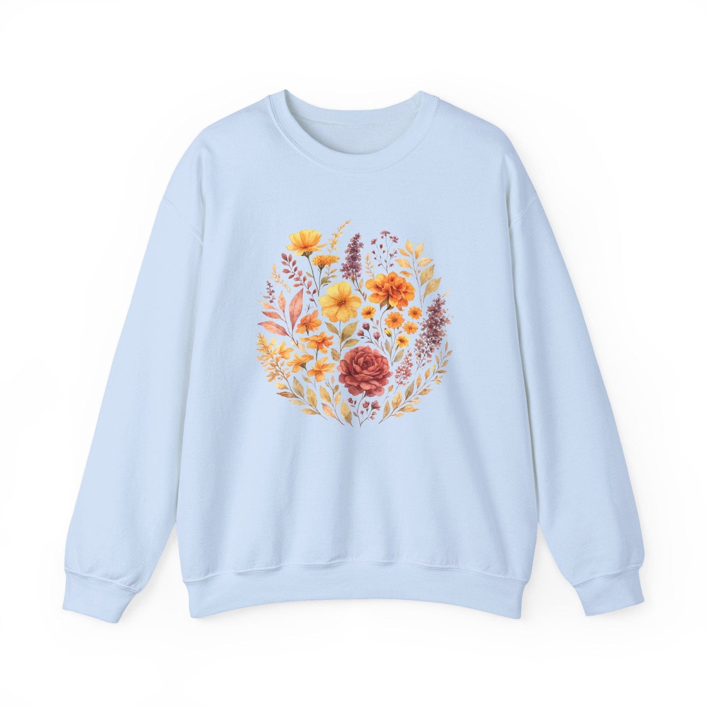 Soft Spring Floral Bouquet Shirt | Watercolor Wildflower Sweatshirt