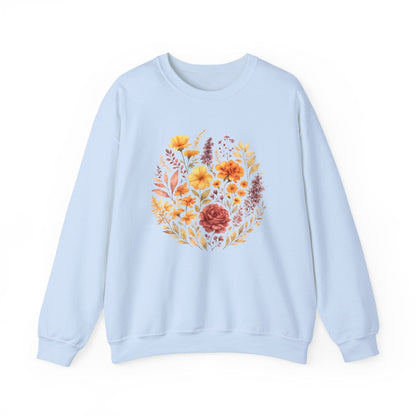 Soft Spring Floral Bouquet Shirt | Watercolor Wildflower Sweatshirt