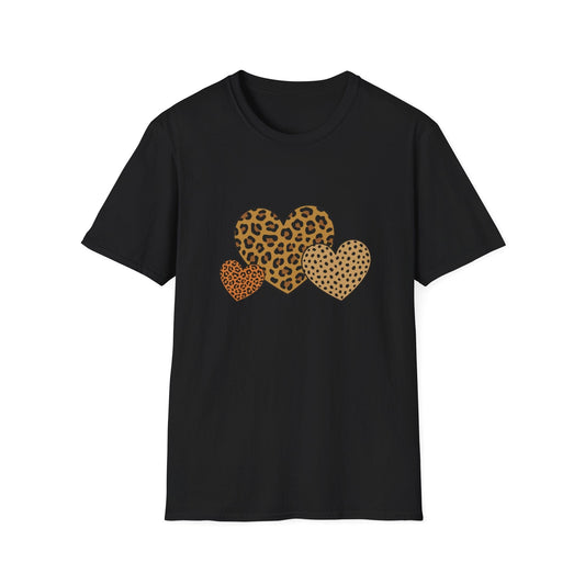 Leopard Heart Valentine Shirt | Trendy Animal Print Valentine Tee