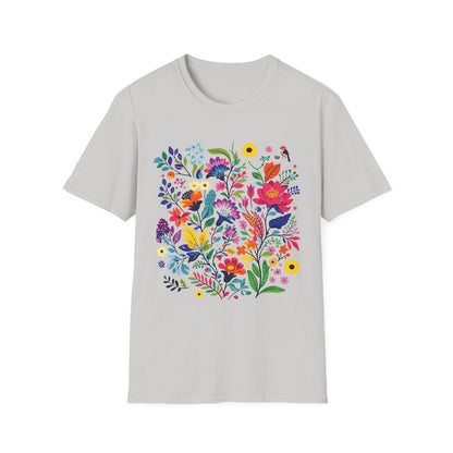 Bloom & Bright Spring Floral Shirt | Colorful Botanical Graphic Tee