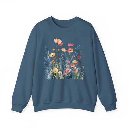 Wildflower Meadow Sweatshirt | Soft Spring Floral Design