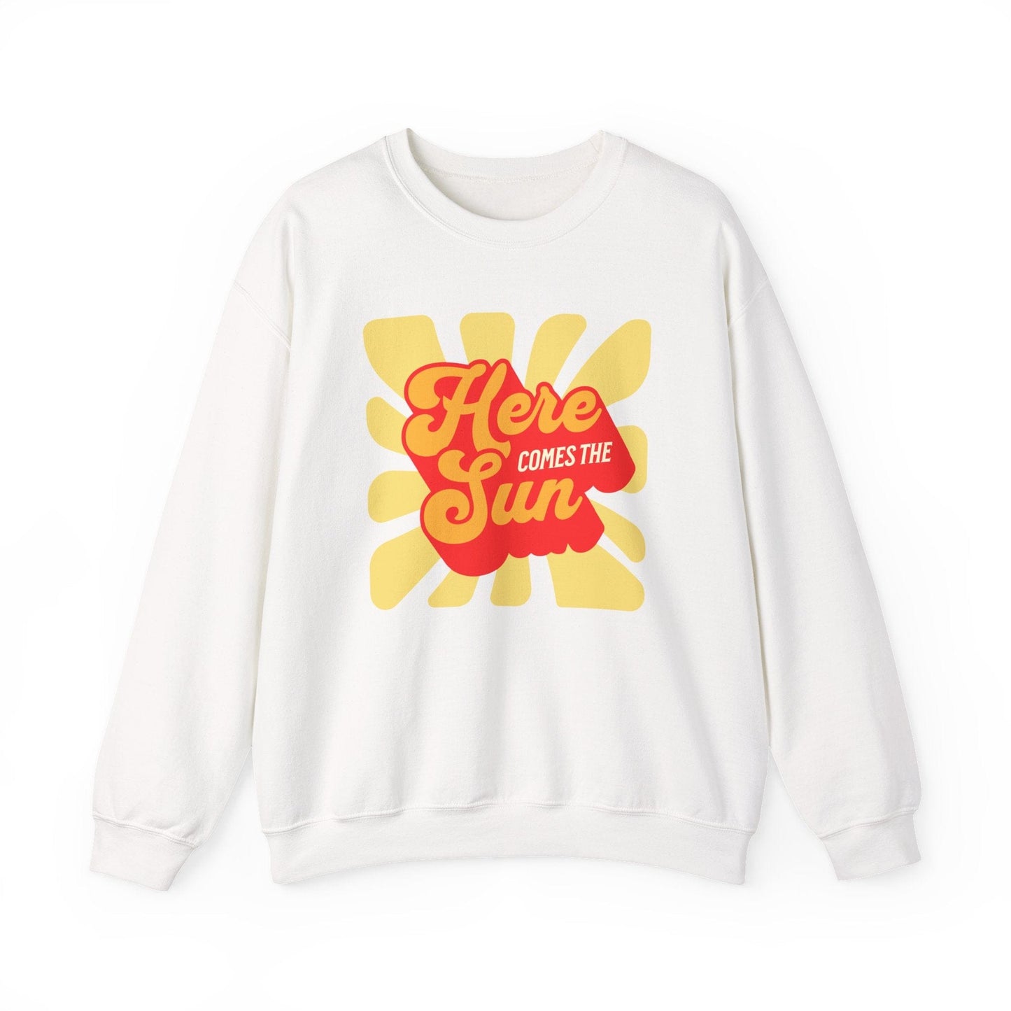 Here Comes the Sun – Retro Sunburst Sweatshirt
