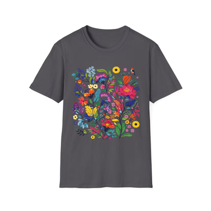 Bloom & Bright Spring Floral Shirt | Colorful Botanical Graphic Tee