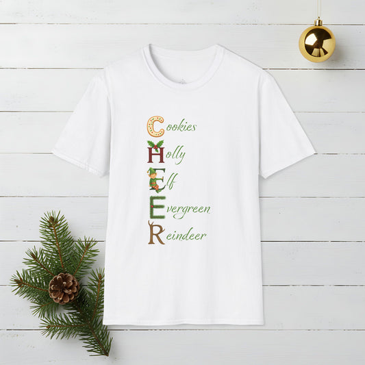 Cheer T-Shirt — Holiday Cheer Graphic Tee