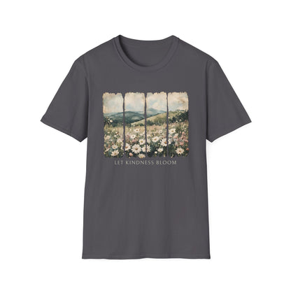 Let Kindness Bloom Shirt | Watercolor Floral Landscape Graphic Tee