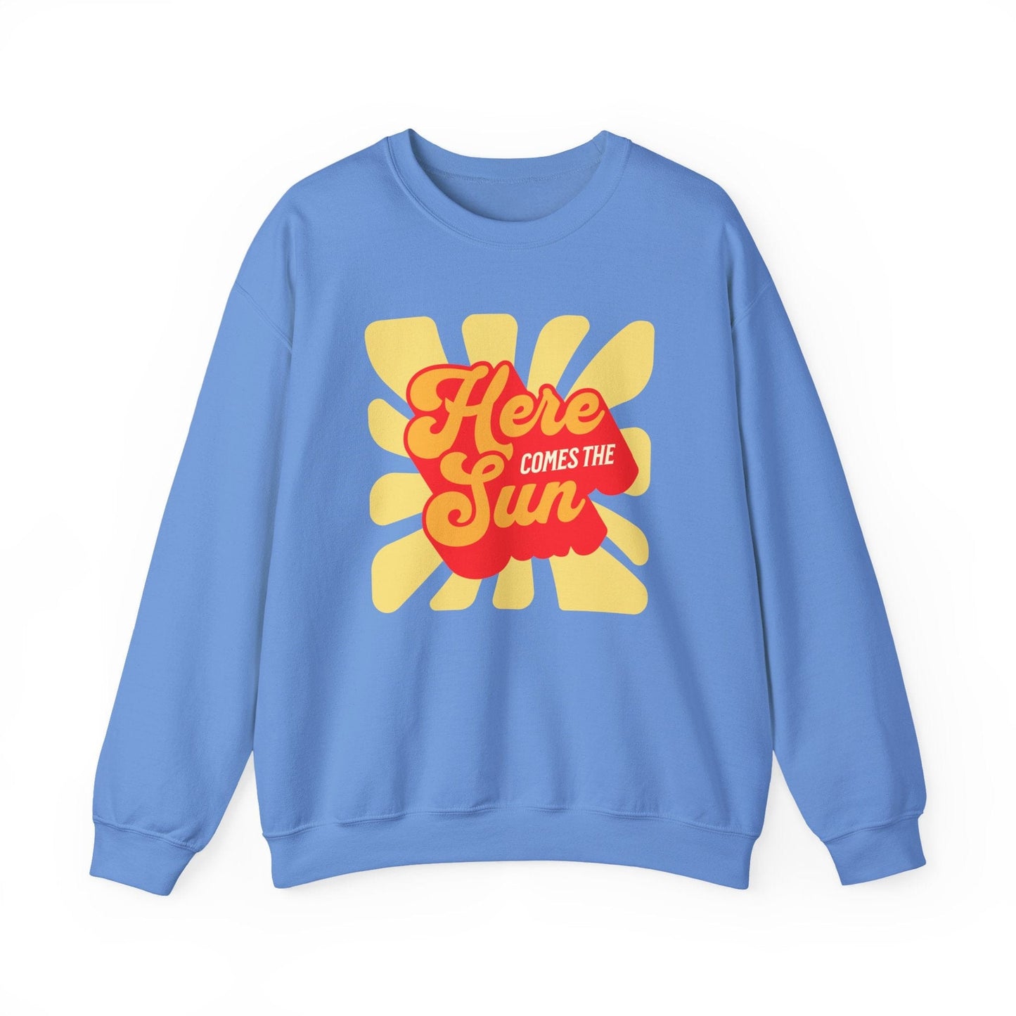 Here Comes the Sun – Retro Sunburst Sweatshirt
