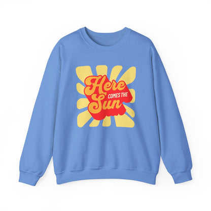 Here Comes the Sun – Retro Sunburst Sweatshirt