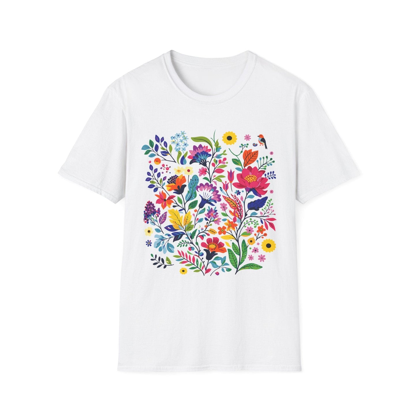 Bloom & Bright Spring Floral Shirt | Colorful Botanical Graphic Tee