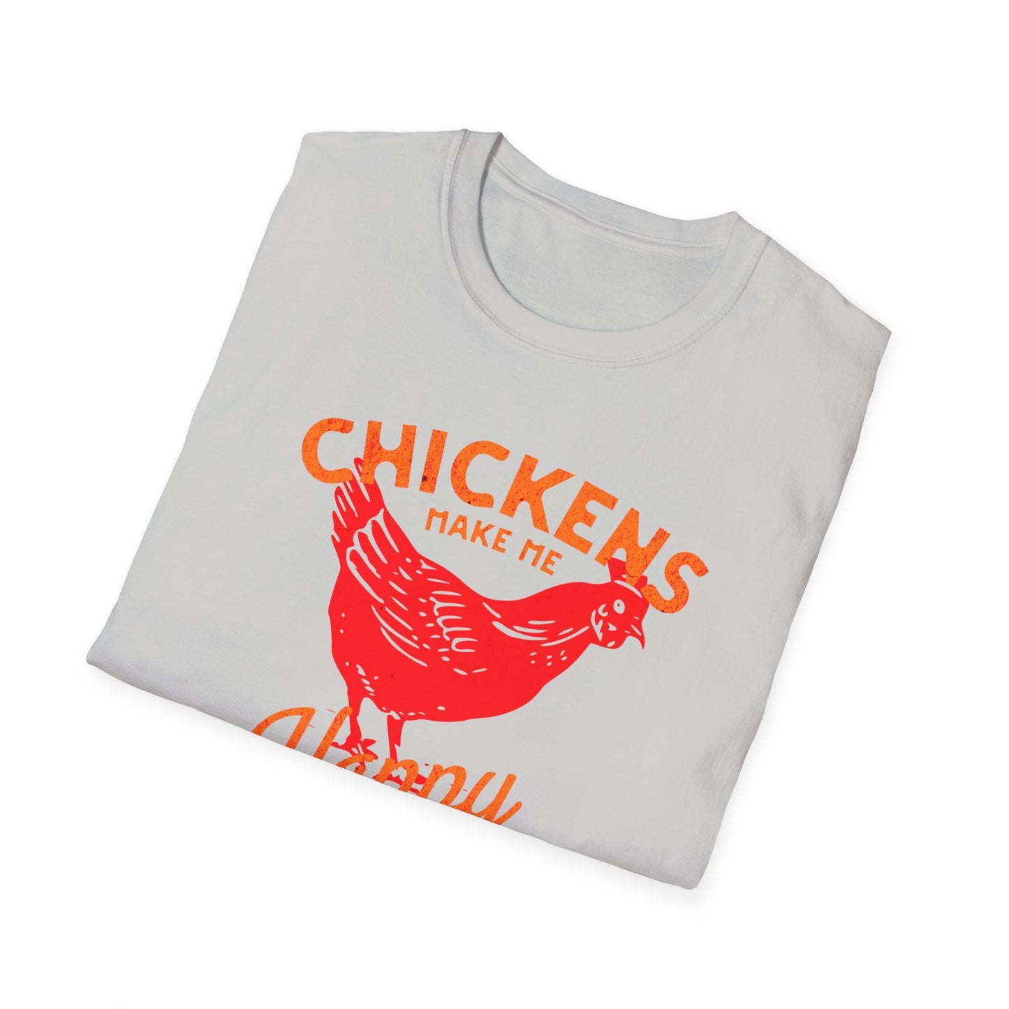 Chickens Make Me Happy t-shirt | Funny Farm Life Graphic Tee