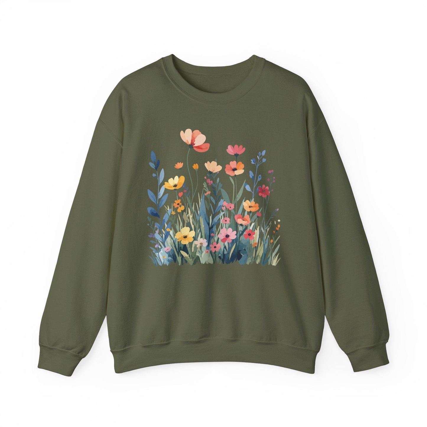 Wildflower Meadow Sweatshirt | Soft Spring Floral Design