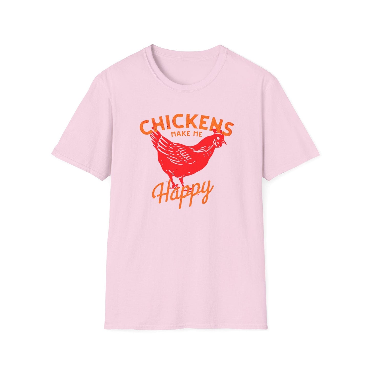 Chickens Make Me Happy t-shirt | Funny Farm Life Graphic Tee