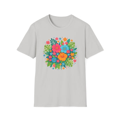 Tropical Bloom Floral Shirt | Bright Botanical Spring Design