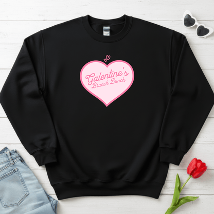 Galentine’s Brunch Bunch Shirt | Cute Pink Heart Valentine Sweatshirt