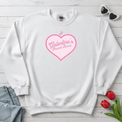 Galentine’s Brunch Bunch Shirt | Cute Pink Heart Valentine Sweatshirt