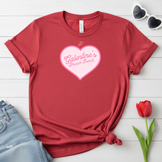 Galentine’s Brunch Bunch Shirt | Cute Pink Heart Valentine Tee