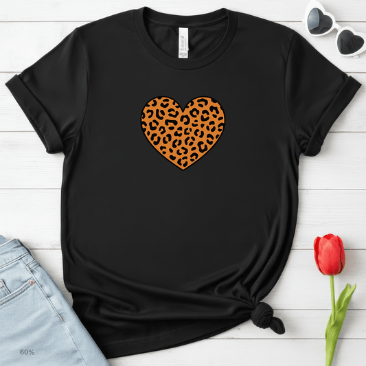 Leopard Heart Valentine Shirt | Trendy Valentine Tee