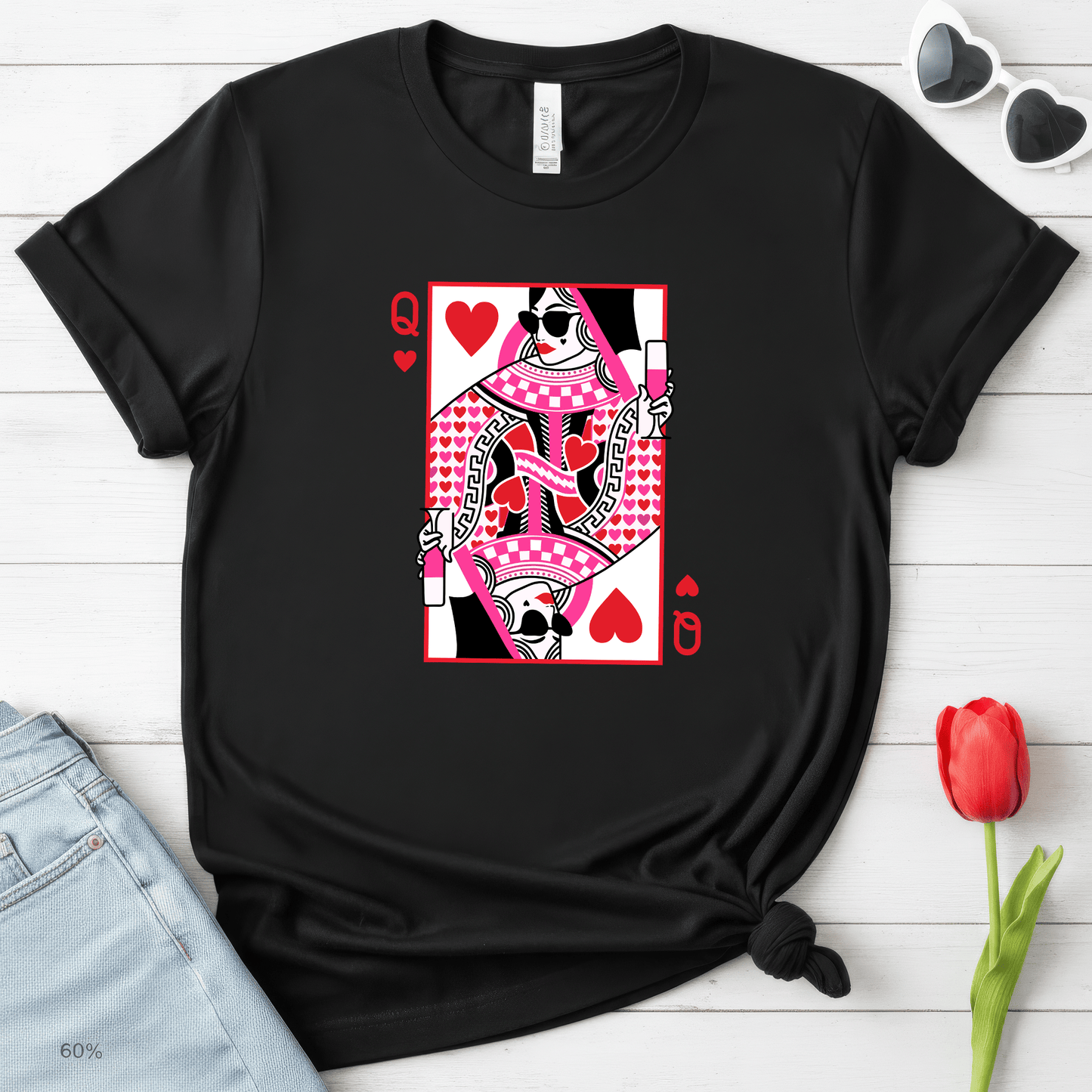 Queen of Hearts Valentine Shirt | Stylish Valentine Tee
