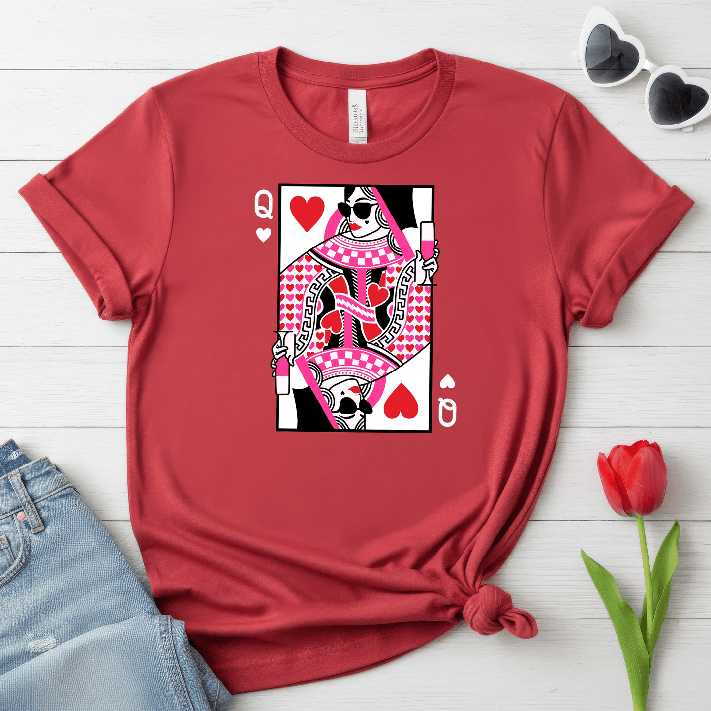 Queen of Hearts Valentine Shirt | Stylish Valentine Tee