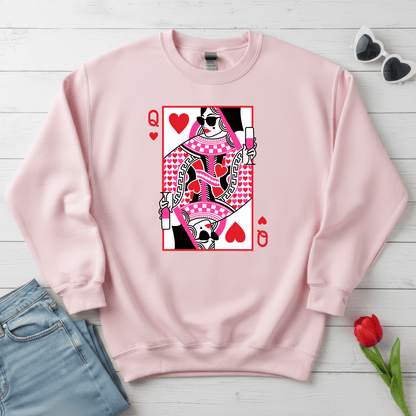 Queen of Hearts Valentine Shirt | Stylish Valentine Sweatshirt