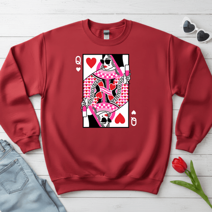 Queen of Hearts Valentine Shirt | Stylish Valentine Sweatshirt